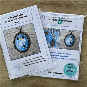 Allison Maryons New Embroidery Pendant - Blue