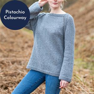 Wool Couture Pistachio Eve Jumper Knitting Kit: Small/Medium