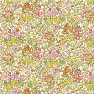 Liberty Garden Party Collection Blooming Flowerbed High Summer Fabric 0.5m
