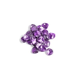 Czech Rose Petal Beads Crystal Violet Metallic Ice, Approx 8x7mm (50pcs)