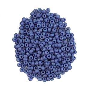 Seed Beads 8/0 Round Frost Op Glaze Rnbw Soft Blue (approx. 11g/Tube)