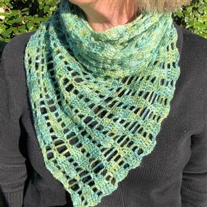 Woolly Chic Hand Dyed Willow In the Willow Shade Scarf Kit