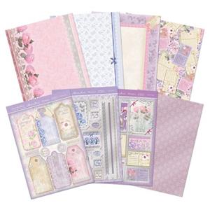 Lace in Bloom Mini Card Kit, 3 Toppers, 1 Foiled Cardstock and 4 Printed Cardstock