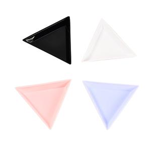 Beading Triangles/ Sorting Trays, Approx 7.2x7.2x7.2cm, 4pcs (4 colours)