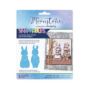 Moonstone Snippables - A Woodland Story - Mr & Mrs Rabbit