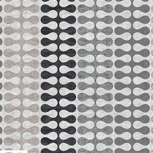 Vilma Seventies Grey Patterns Fabric 0.5m