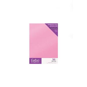 CC - Glitter Card 10 Sheet Pack - Baby Pink