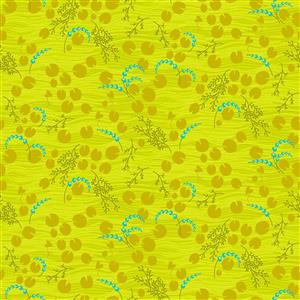Alison Glass Thicket Collection Pond Green Apple Fabric 0.5m