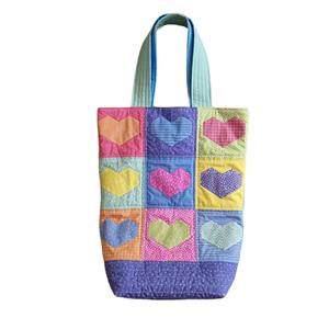 Jenny Jackson's EPP Love is Love Rainbow Tote Bag Kit: Instructions, Pieces & Fabric Panel