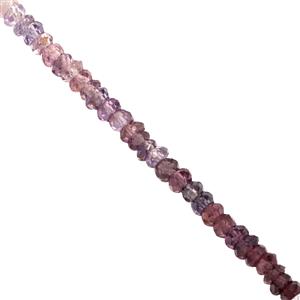 15cts Natural Mahenge Spinel Faceted Rondelles Approx 1.5 to 2.5mm, 20cm Strand