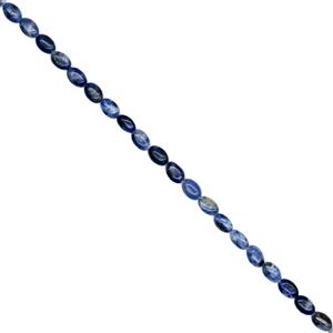 110cts Sodalite Puffy Ovals Approx 8x12mm, 38cm Strand