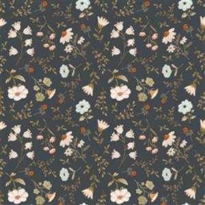 Poppie Cotton House And Home Meagan Black Fabric 0.5m