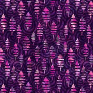 Dan Morris Flamenco Collection Geo Tops Violet Fabrics 0.5m