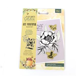 Nature's Garden -  Bee Youtiful Stamp & Die- Bee Blooms - 15C