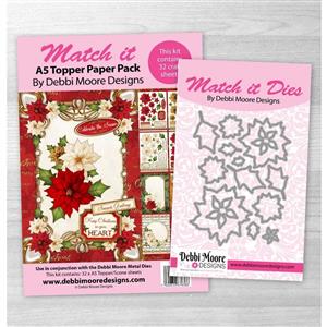 Match it - Christmas Poinsettia Die, Cardmaking kit, Forever Code Set