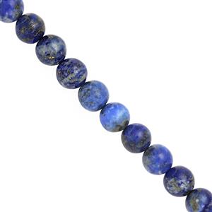 128cts Lapis Smooth Round Approx 7 to 8mm 25cm Strands 