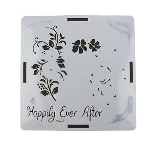 Floral Collection Happily Ever After Rotation Stencil