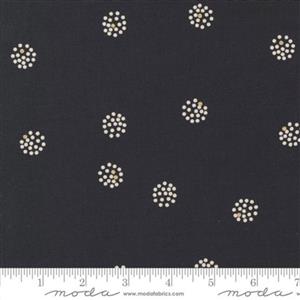 Moda Think Ink Warabi Floral Black Canvas Fabric 0.5m