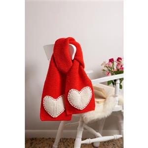 Wool Couture Red Heart Scarf Knitting Kit With Free Knitting Needles Worth £4