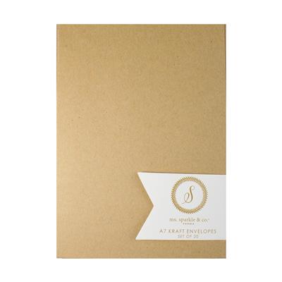 A7 brown kraft paper envelopes hotsell