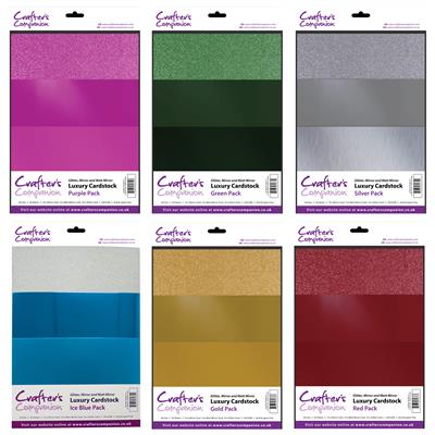 Crafter's Companion A4 Luxury Cardstock Pack - Silver