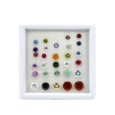 7.05cts Multi Gemstone Mixed Size Round Pack of 29