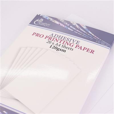 Carnation Crafts 120gsm A4 Adhesive Pro Printing Paper 20 sheets