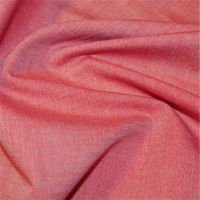 Yarn Dyed Red Cotton Chambray Fabric 0.5m