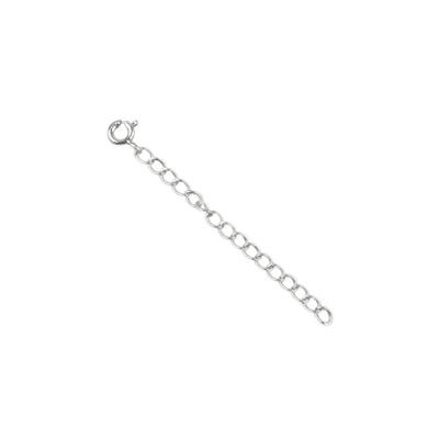 JM Essential 925 Sterling Silver Extender Chain and Clasp, 5cm 