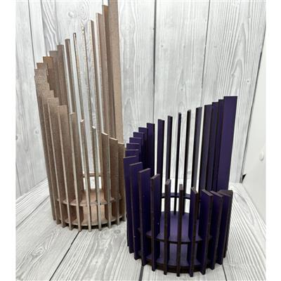 MDF set of 3 straight sided candle holders