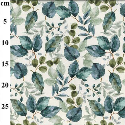 Ivory Eucalyptus Jersey Print Fabric 0.5m