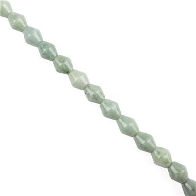 140cts Type A Jadeite Bicones Approx. 10x8mm, 30cm Strands 
