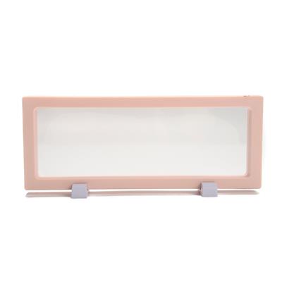 Rectangle Display Stand with Feet, 23x9x2cm, Light Pink   