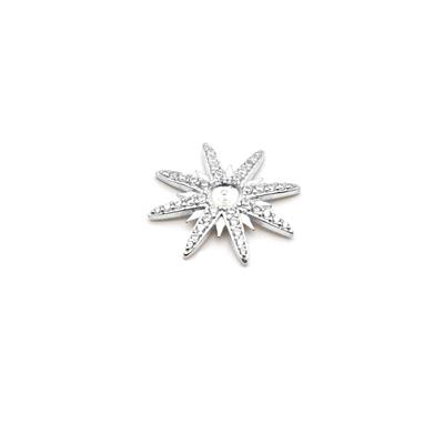 925 Sterling Silver Star Accent with Peg 