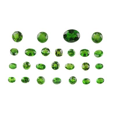 9.90cts Chrome Diopside Mixed Shape & Size  (N)