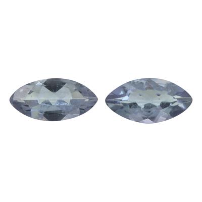 0.8cts Bi Colour Tanzanite 8x4mm Marquise Pack of 2 (H)