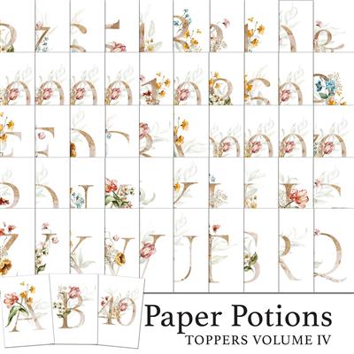 The Crafty Witches Paper Potions Toppers Vol IV Kit - Digital Download 