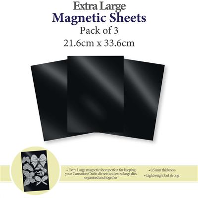 Carnation Crafts Extra Large Magnetic Sheets - Pack of 3