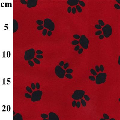 PU Coated Waterproof Pet Red Fabric 0.5m