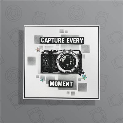 Visible Image - Capture Every Moment Stamp Set & Squared Stencil £12.98