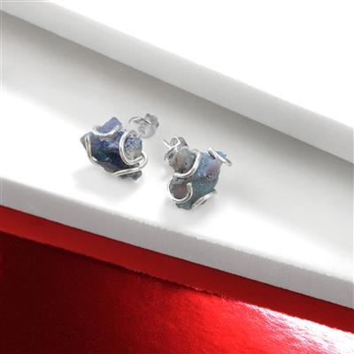 Silver Plated Base Metal and Gold Plated Base Metal Fancy Claw Prong Bezel Earring Settings, Approx 35mm, 2pairs