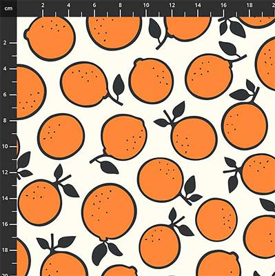 Squeeze Oranges Fabric 0.5m