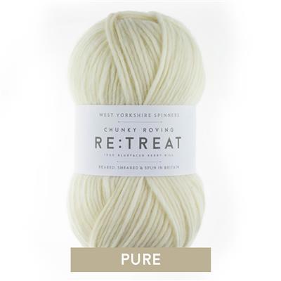 WYS Pure Re:treat Chunky Roving Yarn 100g 