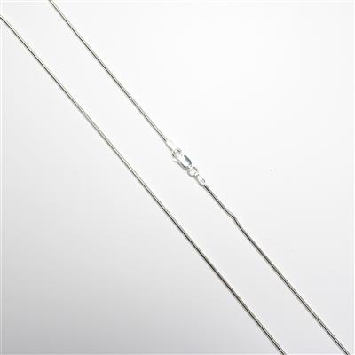 925 Sterling Silver Round Snake Chain, 20inch 