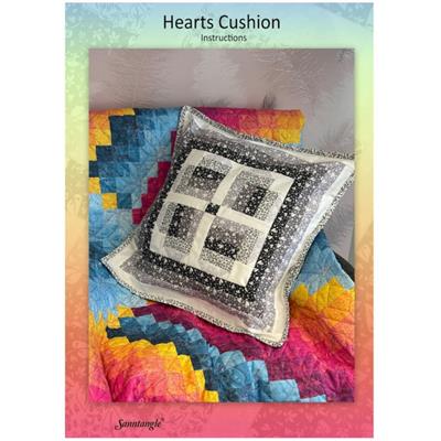 Sanntangle Quilted Hearts Cushion Pattern