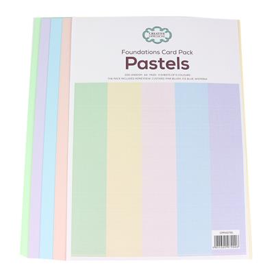 Creative Expressions Pastel Paper Pack 220-240gsm A4 Pk20 4 sheets of 5 colours