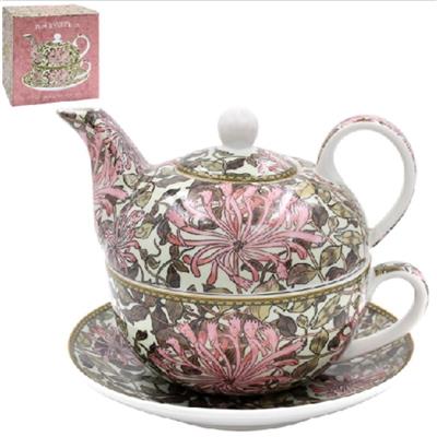 Box-Damaged William Morris Honeysuckle Tea for One Tea Set WAS £17.99