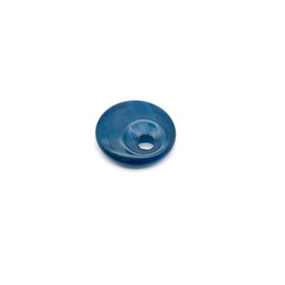 25cts Blue Banded Agate Top Hole Donut Approx 25mm Loose Pendant