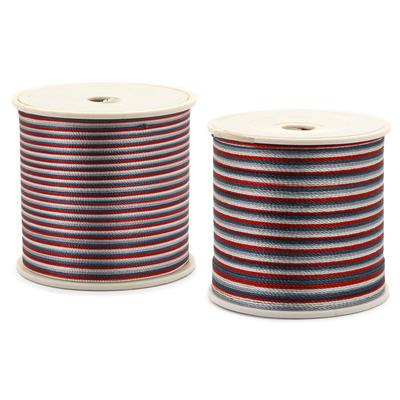 1mm Multi Heavy Metal Cord Viscose Rayon Cord & 3x 0.5mm Heavy Metal Thread, 10m Length