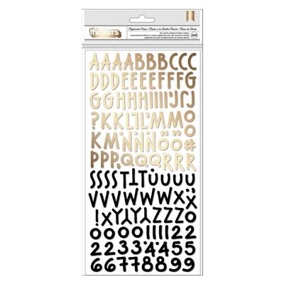 Vicki Boutin, Thickers, Letters In Gold & Black, Pack of 268pcs
